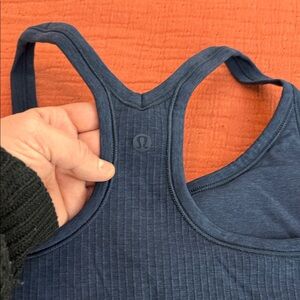 Lululemon Blue Ribbed Tank Top
